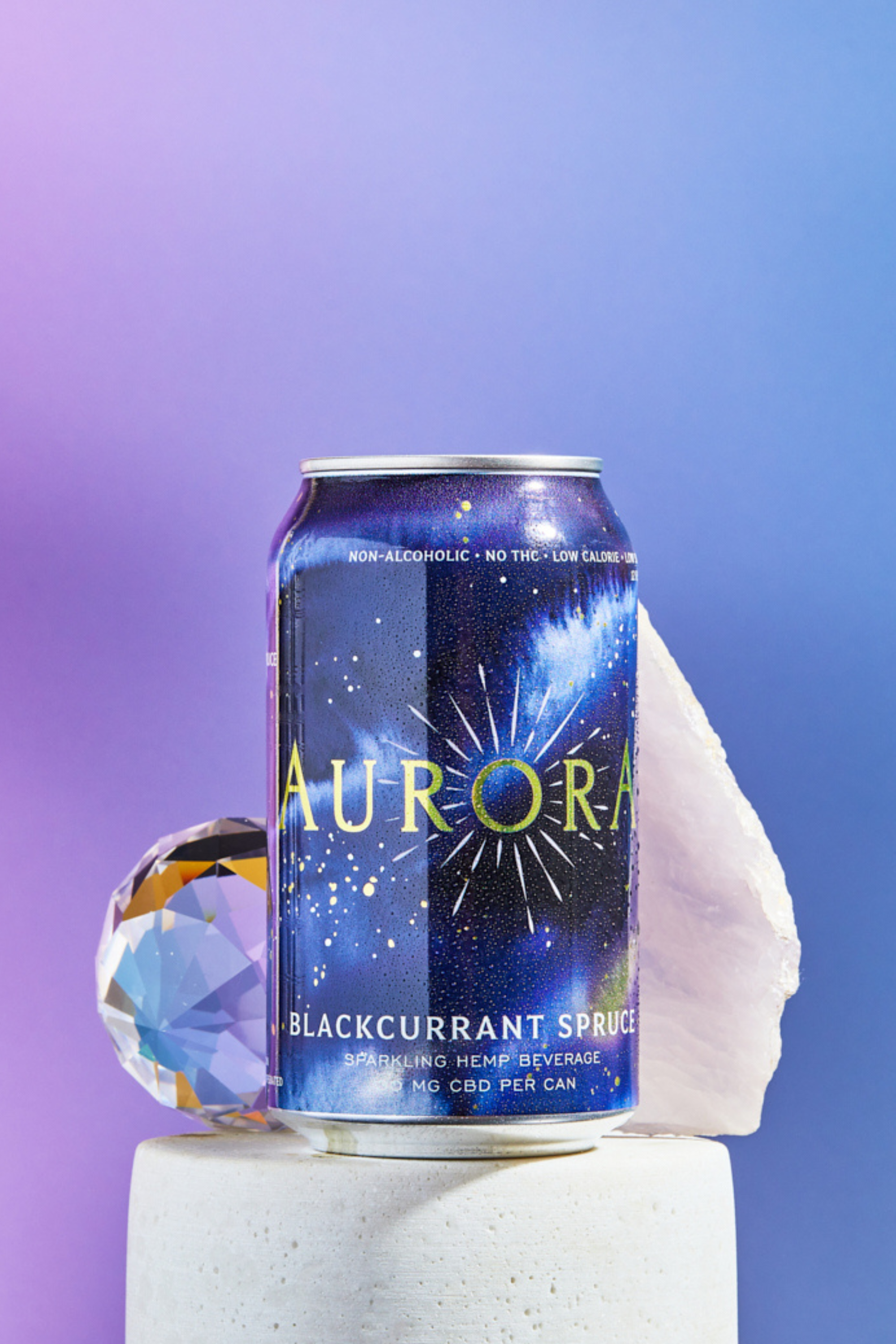 Aurora Elixirs N/A Blackcurrant Spruce Sparkling Hemp Beverage