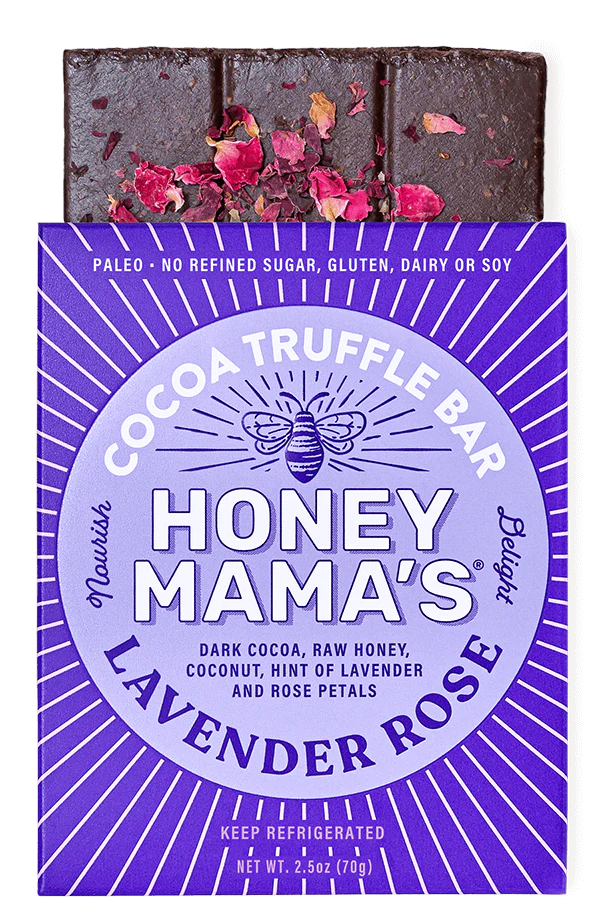 Honey Mama's Lavender Rose Cocoa Bar